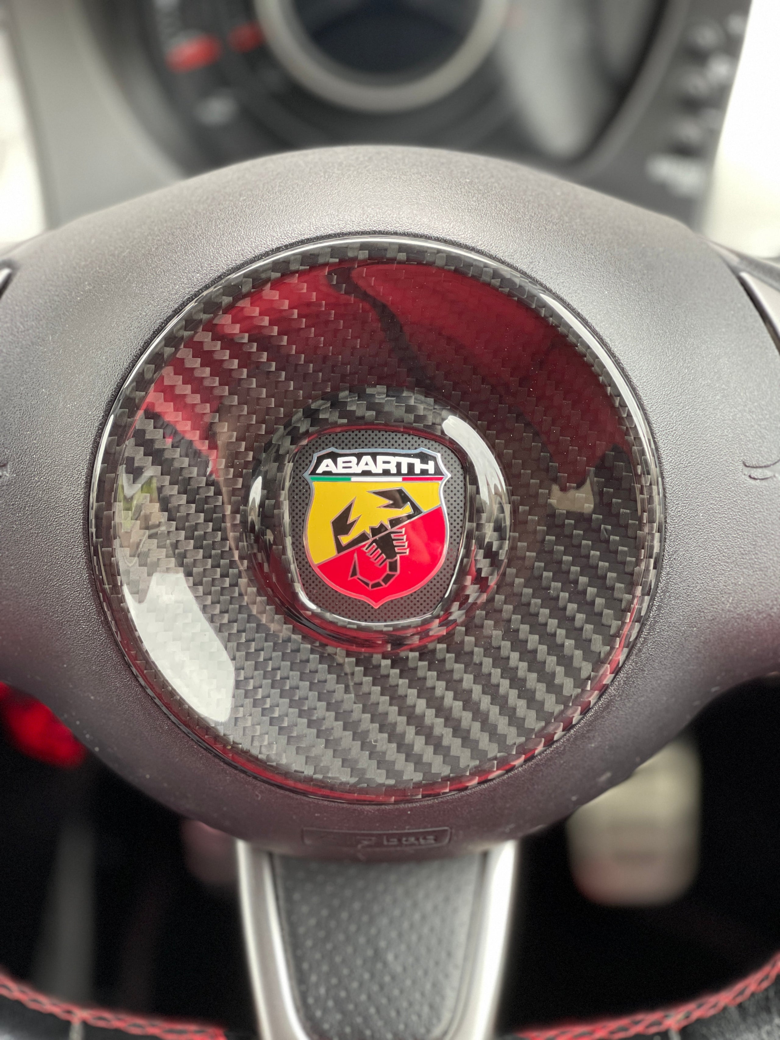 Abarth Steering Wheel Carbon Airbag Cover